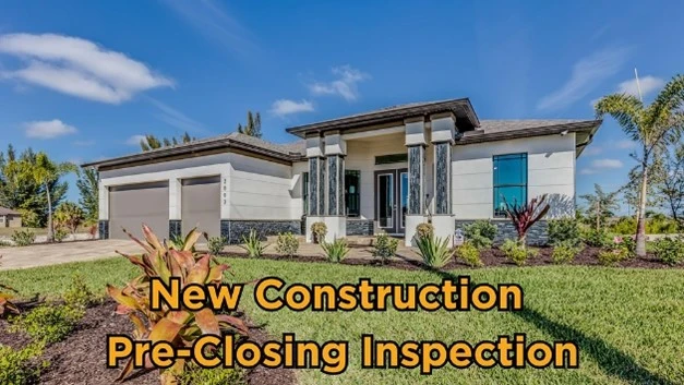 New construction pre-closing inspection service photo
